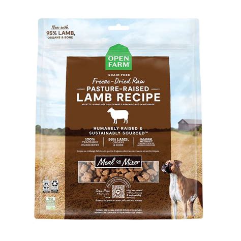 Open Farm Pasture Raised Lamb Recipe Freeze Dried Raw Dog Food 22 Oz