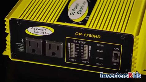 Go Power Gp 1750hd 1750 Watt Power Inverter Youtube