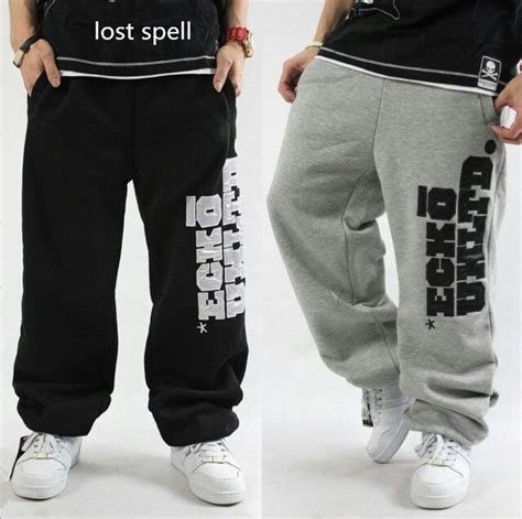 2018s Mens Hip Hop Sweatpants Loose Jogger Dance Skateboard Baggy