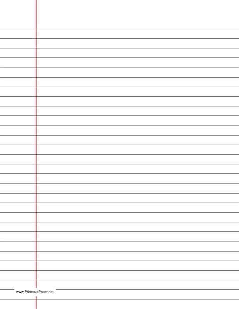 Ruled Paper Template