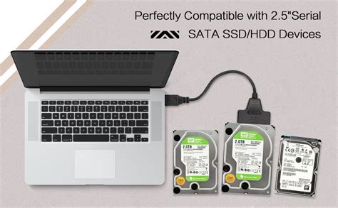 Câble adaptateur SATA vers USB pour SSD et disque dur de 2 5