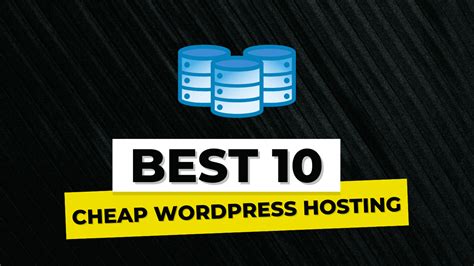 10 Best Cheap WordPress Hosting For Beginner September 2024