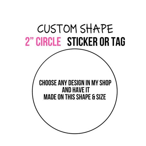 Custom Circle stickers, 2" Round Labels, Choose your Design from my ...