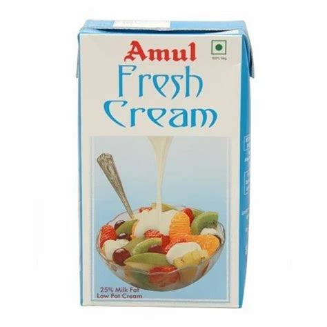 Milk Amul Fresh Cream For Restaurant Packaging Type Tetra Pack At Rs