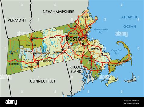 Highly Detailed Editable Political Map With Separated Layers