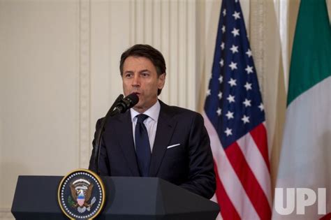 Photo U S President Donald Trump And Italian Minster Giuseppe Conte