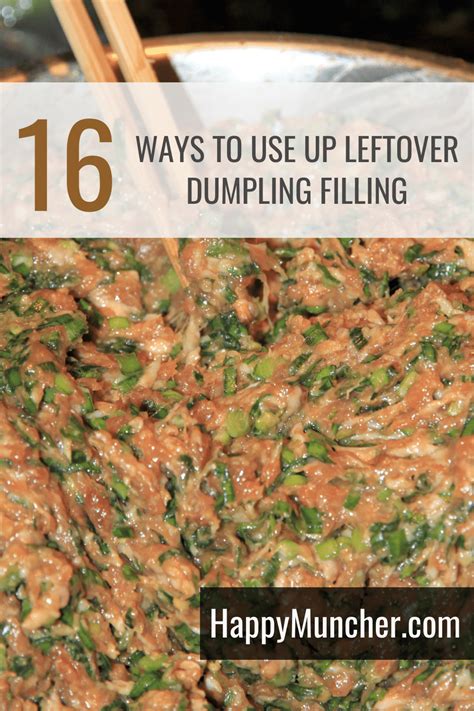 What to Do with Leftover Dumpling Filling (16 Ideas) - Happy Muncher