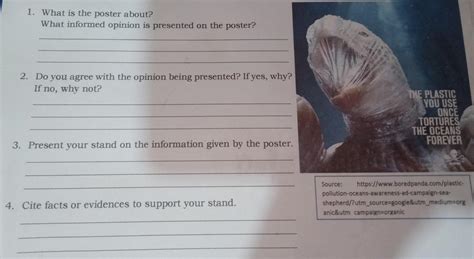 1 What Is The Poster About What Informed Opinion Is Presented On The Poster 2 Do You Agree