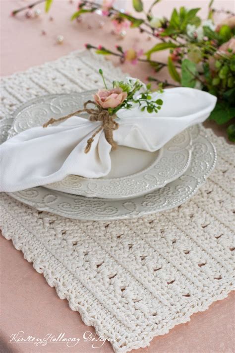 Primrose And Proper Free Crochet Rectangle Placemat Pattern 4 Sizes Placemats Patterns