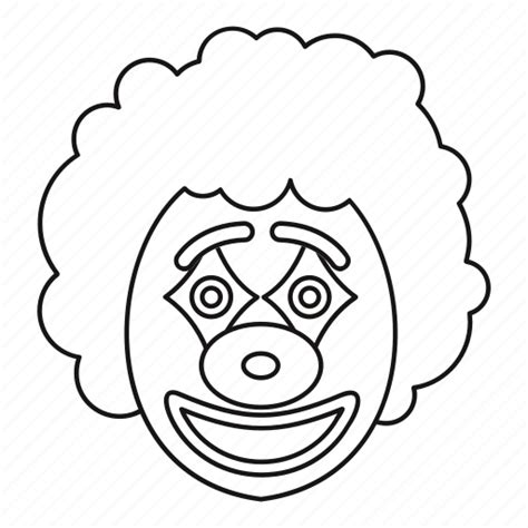 Booth Carnival Circus Clown Line Outline Photo Icon Download On Iconfinder