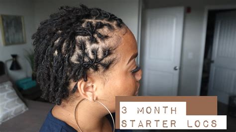 3 Month Comb Coil Starter Loc Update My First Starter Loc Style YouTube