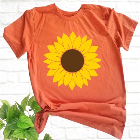 Sunflower Svg Flower Svg Sunflower Cut File Sunflower Etsy