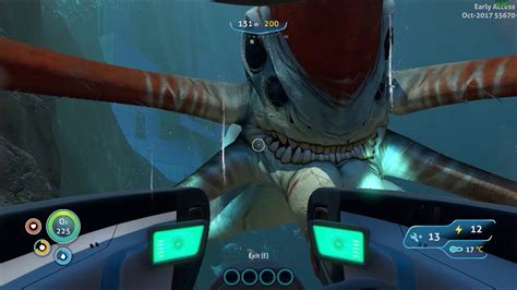 Subnautica Reaper Leviathan Encounter Youtube