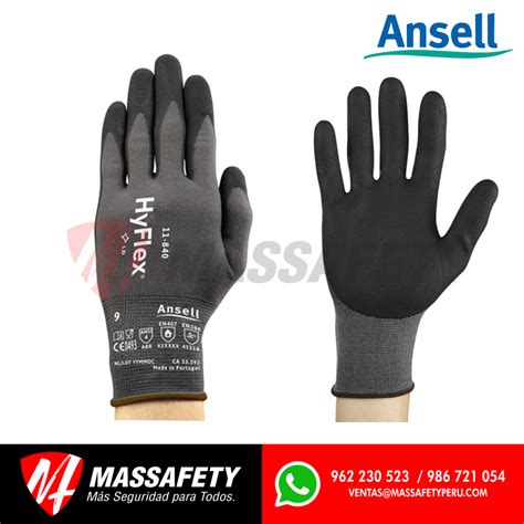 Guante Hyflex 11 840 Ansell Precio Por Mayor Massafety