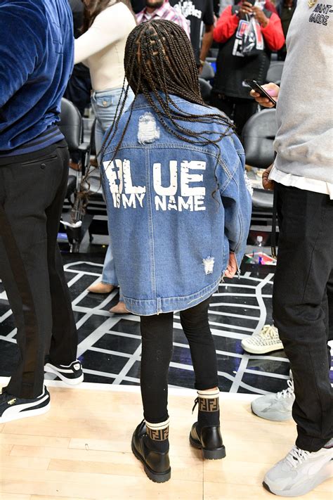 Blue Ivy Rocked Box Braids and a Personalized Jacket Courtside at the ...