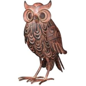 Wise Hoot Owl Tabletop Figurine Inch Metal