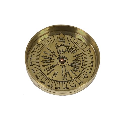 2 1 4 Solid Polished Brass Sundial Compass Antique Reproduction With Lid Schooner Bay Company