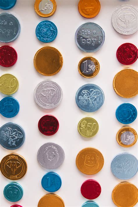 Collection of various colorful coins · Free Stock Photo