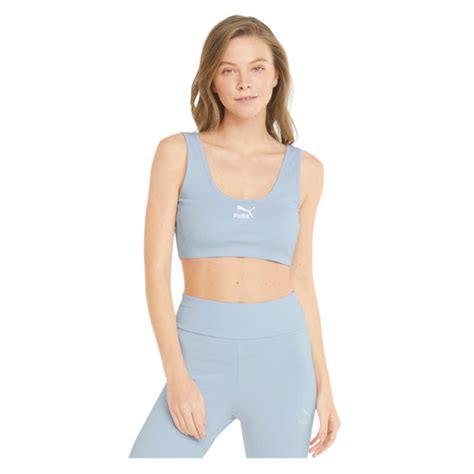 Puma Classics Ribbed Crop Womens Cropped Tank Top Sports Experts