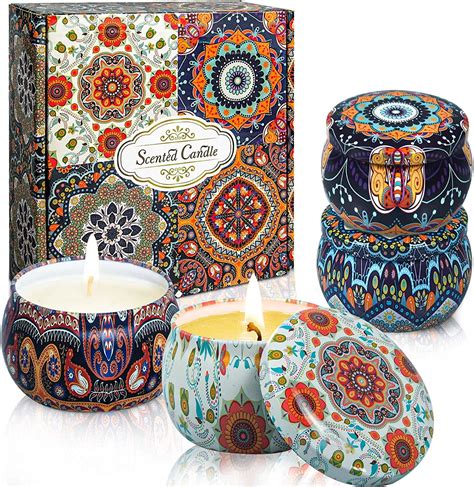 Oshine Pack Scented Soy Candles Aromatherapy Gift Set Oz For