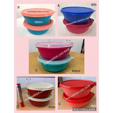 Tupperware Modular Bowl 2pcs Air And Liquid Tight Kedap Udara Dan