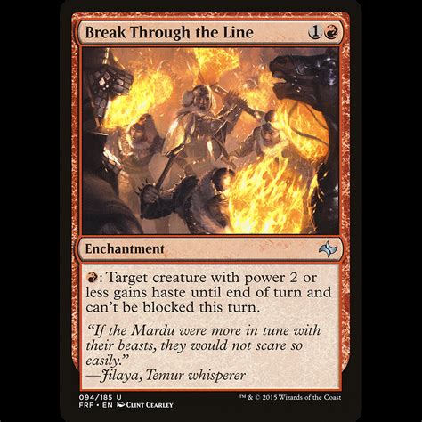 Mtg Atravesar Las Filas Break Through The Line Fate Reforged Madtoyz