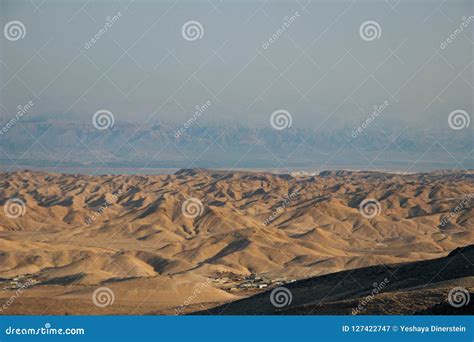 Desert View of Judean Desert, Israel Stock Image - Image of barren ...