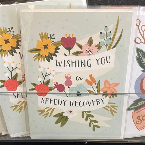 Wishing You A Speedy Recovery Card Stylish Scribe Stationery