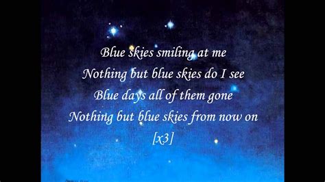 Willie Nelson Blue Skies With Lyrics Youtube