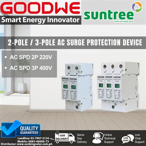 Suntree AC SPD Surge Protection 2 Pole 3 Pole Shopee Philippines