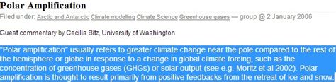 Understanding Polar Amplification Real Climate Science