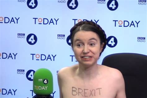 Dr Victoria Bateman Brexit Protester Challenges Jacob Rees Mogg To Naked Debate After Stripping