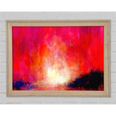 Perspections Gerahmtes Leinwandbild Abstract Pink River Wayfair De