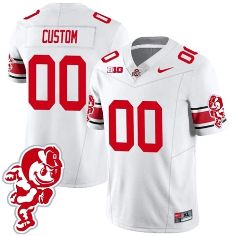 HOT Buy New Custom Ohio State Buckeyes Jersey White