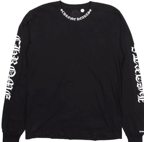 Chrome Hearts Neck Logo Long Sleeve T Shirt 1enaplugz