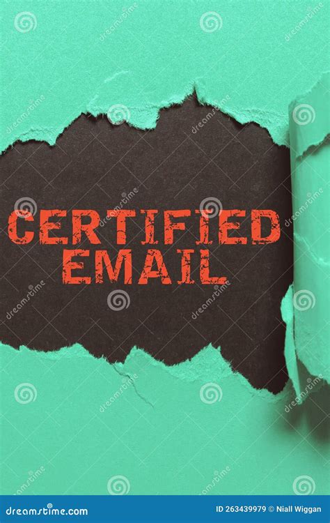 Text Showing Inspiration Certified Email Business Concept Email Whose