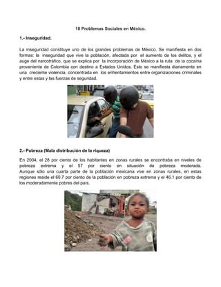 Problemas Sociales En M Xico Pdf