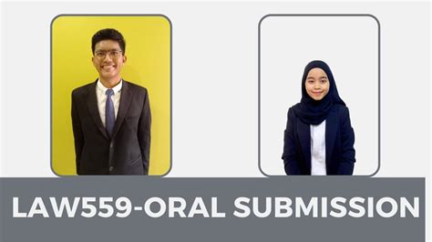 LAW559 MOOTING ORAL SUBMISSION YouTube