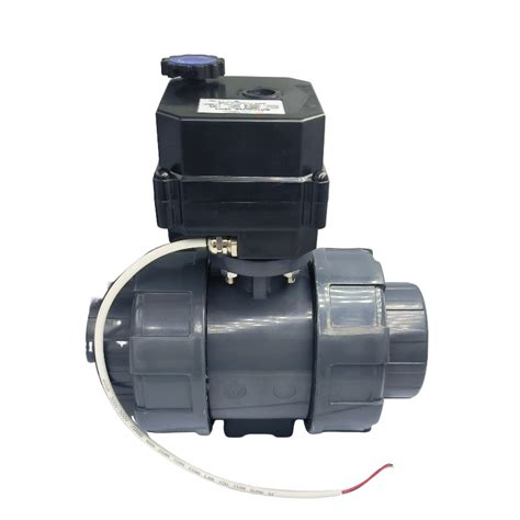 2 Inch 2 Way 3 Way Electric Actuated Pvc Ball Valves Fh B Series