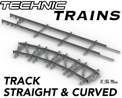 LEGO MOC Train Track Straight And Curved V2 By Technic TRAIN Man