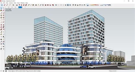 Commercial Building SketchUp Model