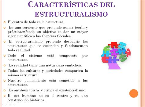 11 características del ESTRUCTURALISMO en filosofía RESUMEN