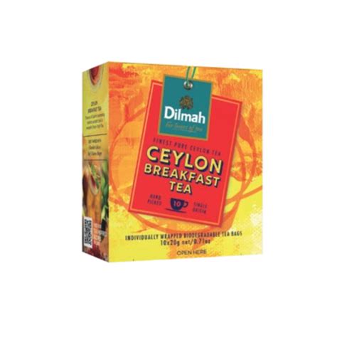 Чай пакетированный чёрный Dilmah Breakfast Tea, 100 шт – КофеМашиныСервис