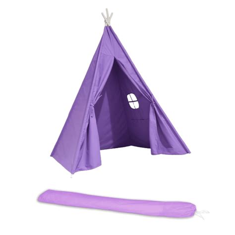 Purple Teepee Tent With Canvas Bag Sleepover Party Shop