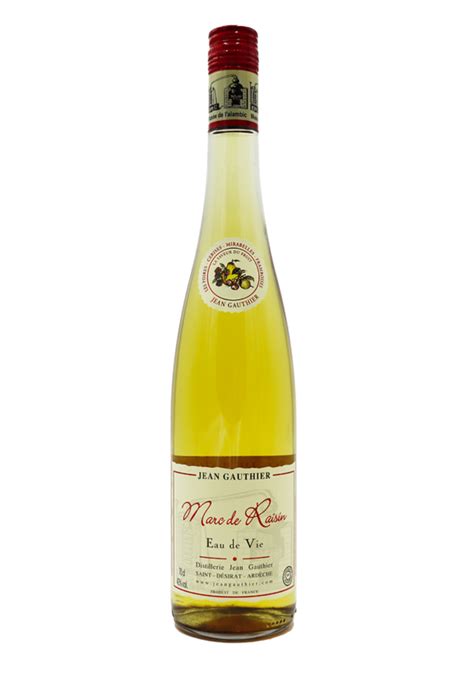 Eau De Vie De Marc De Raisin Distillerie Jean Gauthier