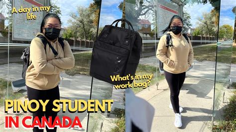 My Day In Canada What S In My Work Bag Pinoy International Student