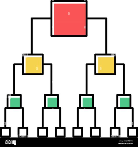 Ilustraci N Vectorial De Icono De Color De Diagrama De Decisiones