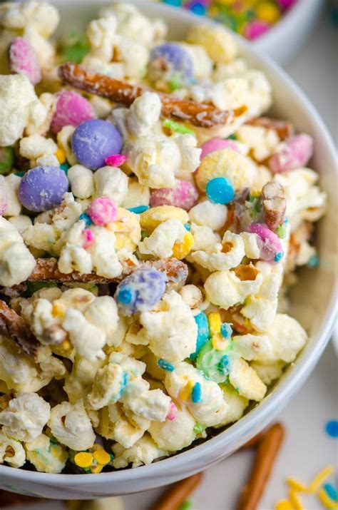 White Chocolate Popcorn Easter Mix Lifes Ambrosia