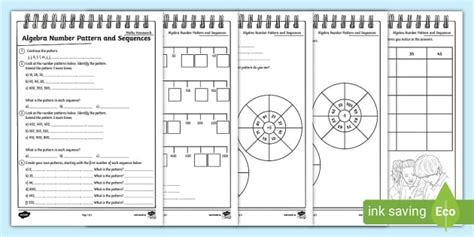 Number Patterns And Sequences Worksheet Pack Twinkl Maths