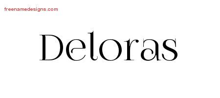 Vintage Name Tattoo Designs Deloras Free Download - Free Name Designs